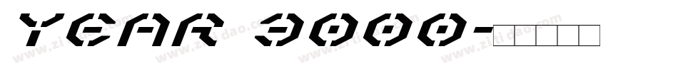 Year 3000字体转换